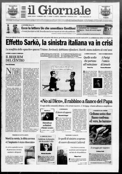 Il giornale : quotidiano del mattino